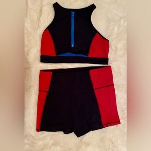 FABLETICS Gabriella High Waisted Swim Shorts and Top